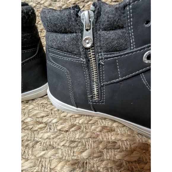 Blowfish Malibu Side Zipper Boots Womens Size 7 M Black White Booties - Picture 6 of 9